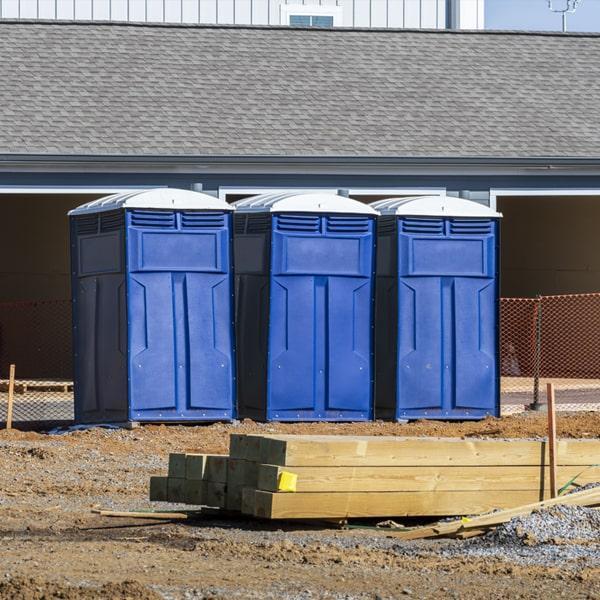 Heavy-duty construction site porta potty in Alexandria, Minnesota